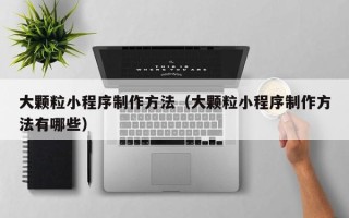 万宁大颗粒小程序制作方法（大颗粒小程序制作方法有哪些）